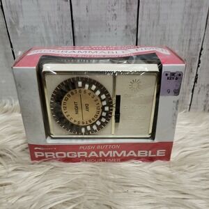 Vintage Kmart Push Button Programmable 24 Hour Timer W/Cord